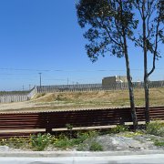 This is the famous fence. Some are even proud of it. To me, it is a reminder of border fences in my past, not a good association. : Baja2011